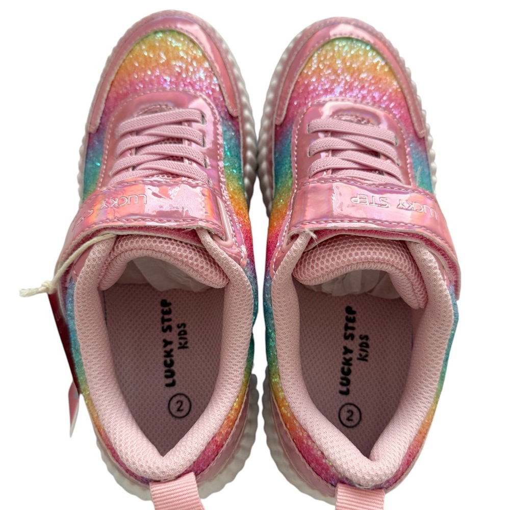 ❌SOLD❌ NWT - LUCKY STEP Kid's Glitter Running Sneaker - Picture 3 of 5